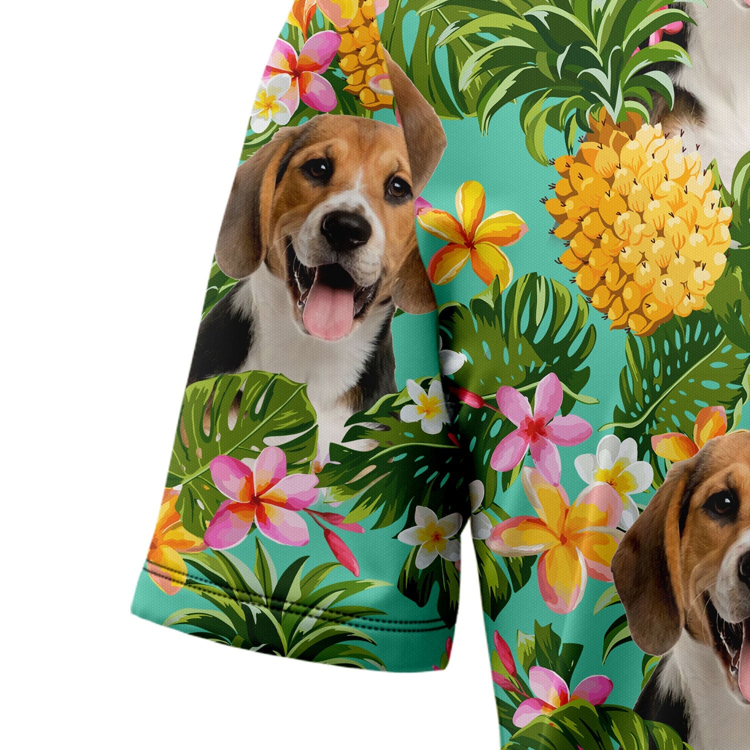 litzzy Custom Photo Dog Pineapple Tropical Hawaiian Shirt Hawaii Shirt   