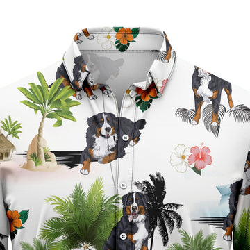 litzzy Bernese Mountain Dog Vacation G5716 Hawaiian Shirt Hawaii Shirt   
