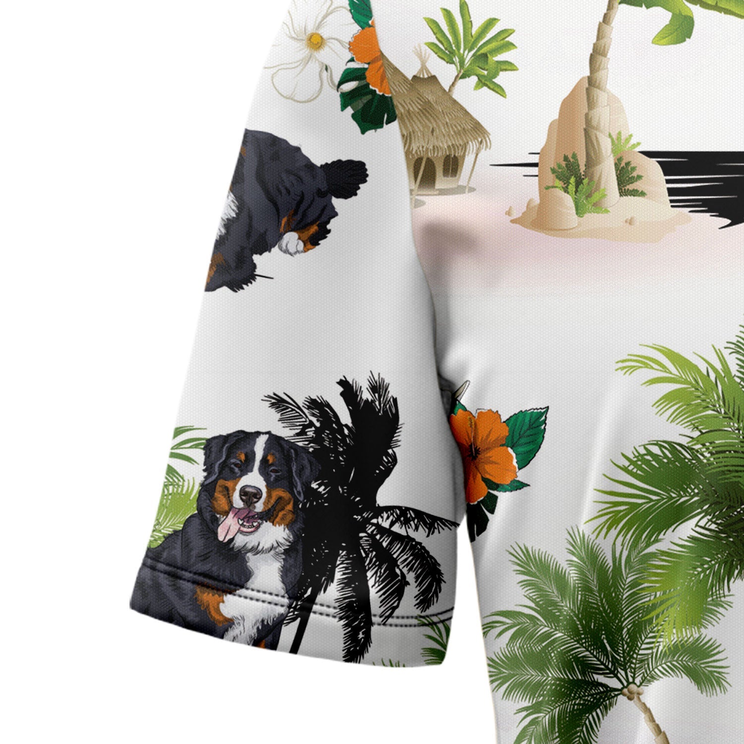 litzzy Bernese Mountain Dog Vacation G5716 Hawaiian Shirt Hawaii Shirt   