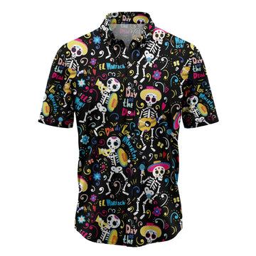 litzzy Dancing Day Of The Dead G5723 Hawaiian Shirt - Litzzy Shirt Hawaiian Hawaii Shirt For Summer Hawaii Shirt   