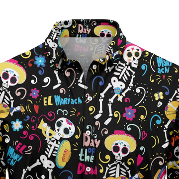 litzzy Dancing Day Of The Dead G5723 Hawaiian Shirt - Litzzy Shirt Hawaiian Hawaii Shirt For Summer Hawaii Shirt   