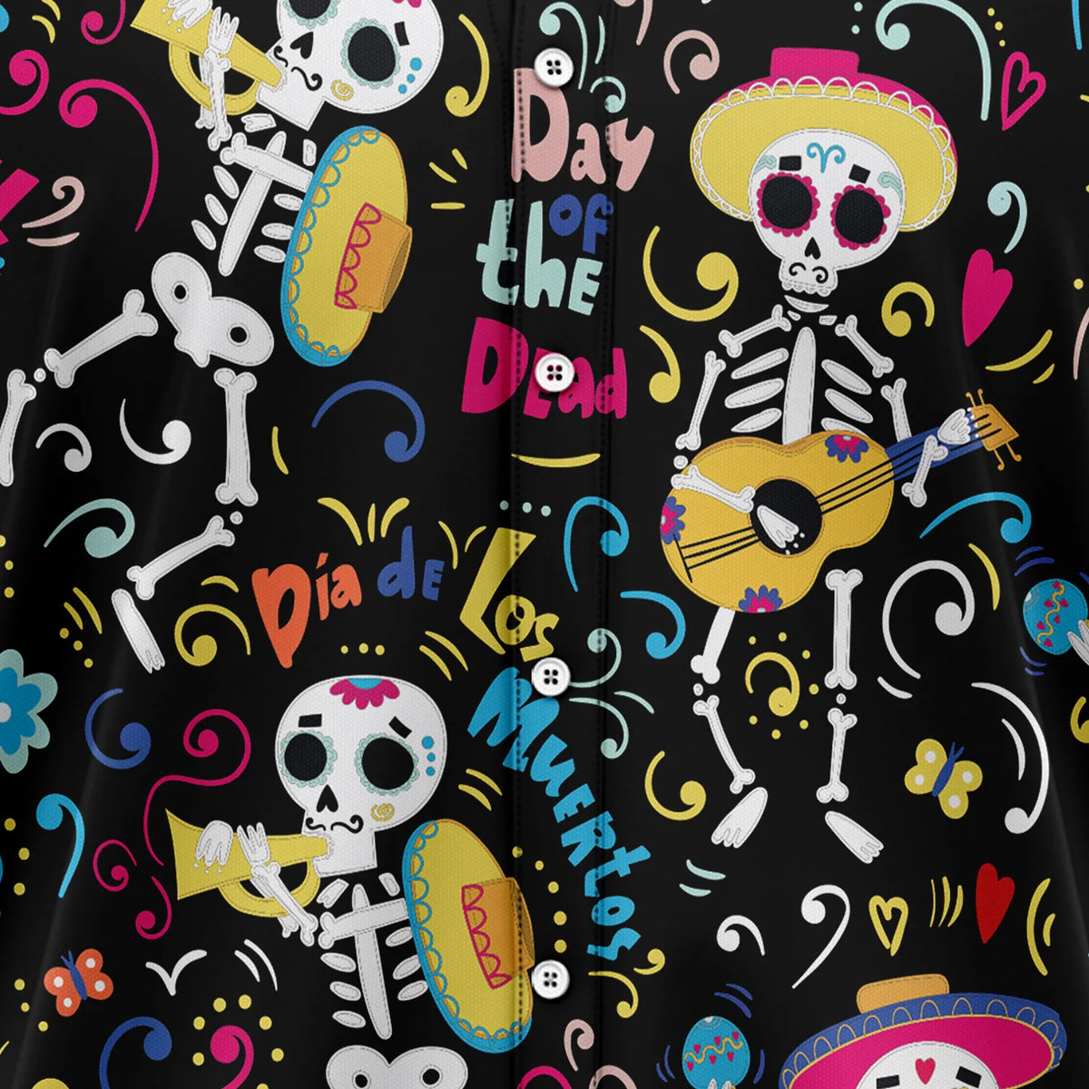litzzy Dancing Day Of The Dead G5723 Hawaiian Shirt - Litzzy Shirt Hawaiian Hawaii Shirt For Summer Hawaii Shirt   