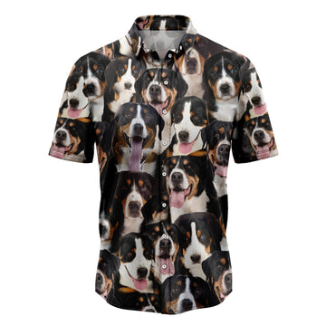 litzzy Greater Swiss Mountain Dog Awesome D0207 Hawaiian Shirt Hawaii Shirt   