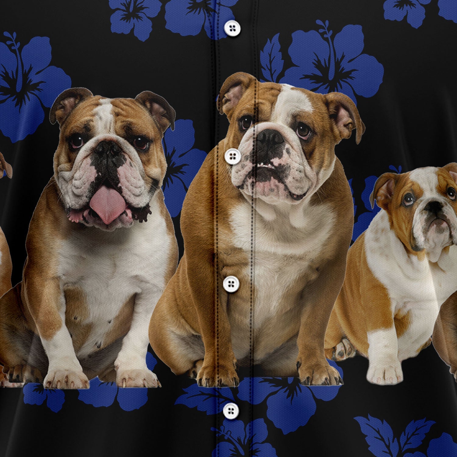 litzzy Awesome Bulldog TG5720 Hawaiian Shirt Hawaii Shirt   