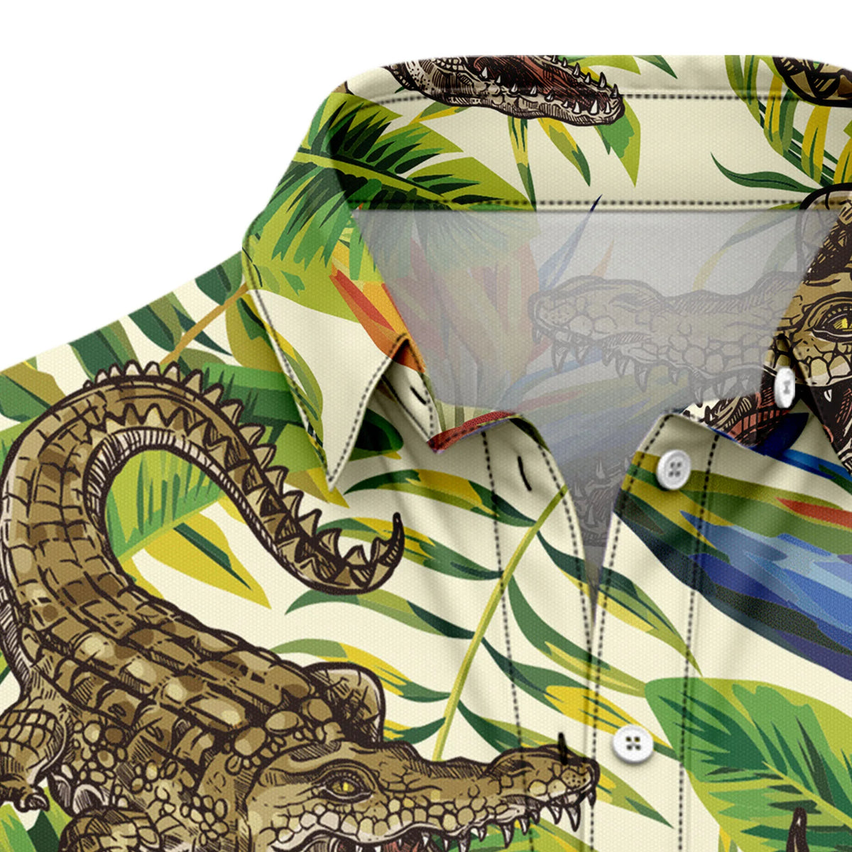 litzzy Crocodile Banana Palm D0907 Hawaiian Shirt - Litzzy Shirt Hawaiian Hawaii Shirt For Summer Hawaii Shirt   
