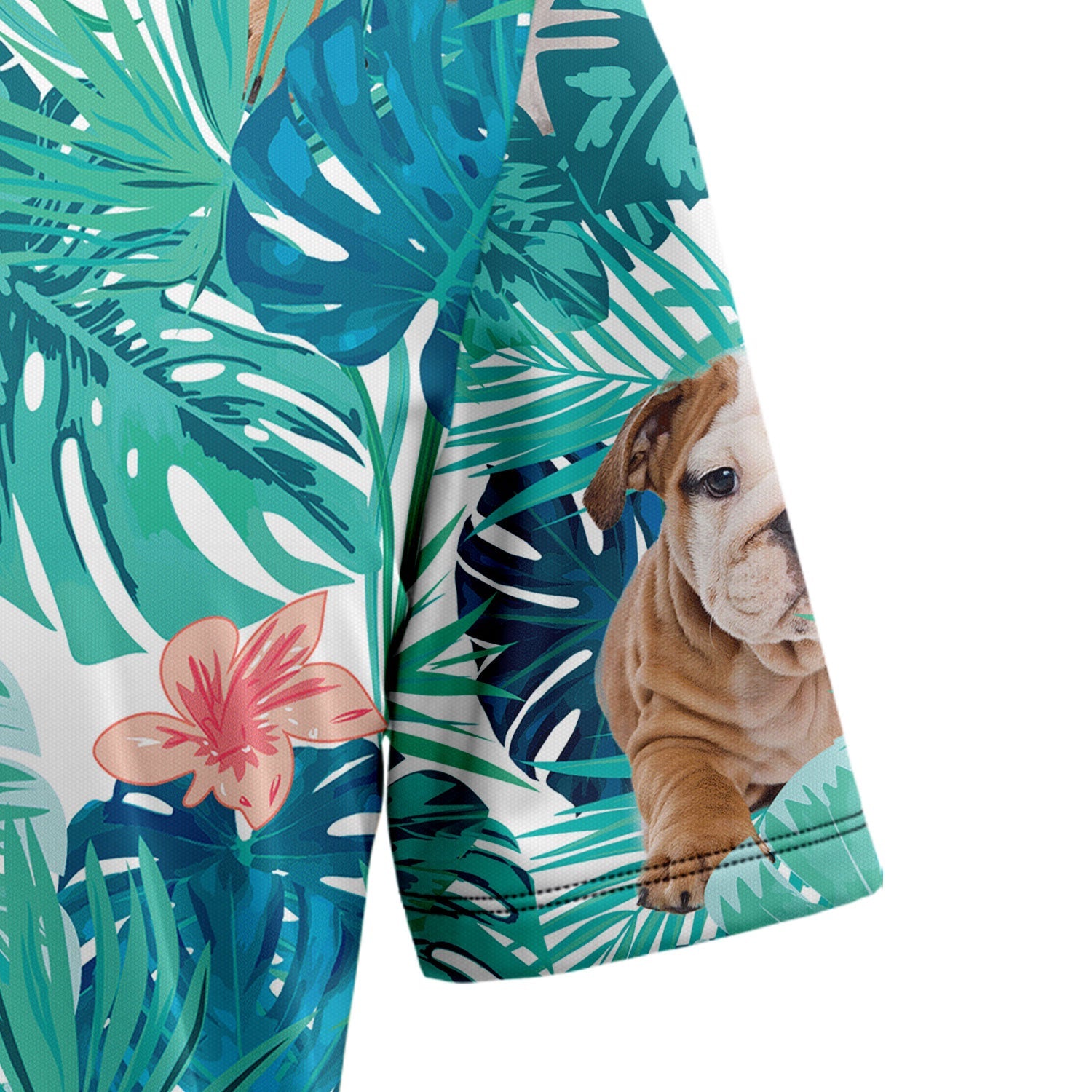 litzzy Bull Dog H1737 Hawaiian Shirt Hawaii Shirt   