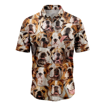 litzzy Bulldog Awesome D0107 Hawaiian Shirt Hawaii Shirt   