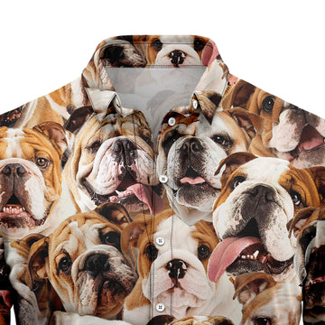 litzzy Bulldog Awesome D0107 Hawaiian Shirt Hawaii Shirt   