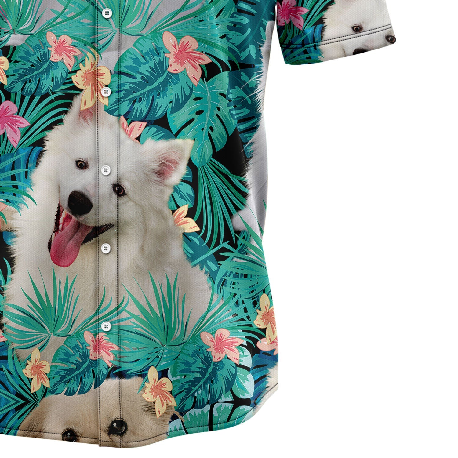 litzzy American Eskimo Dog Tropical T0307 Hawaiian Shirt Hawaii Shirt   