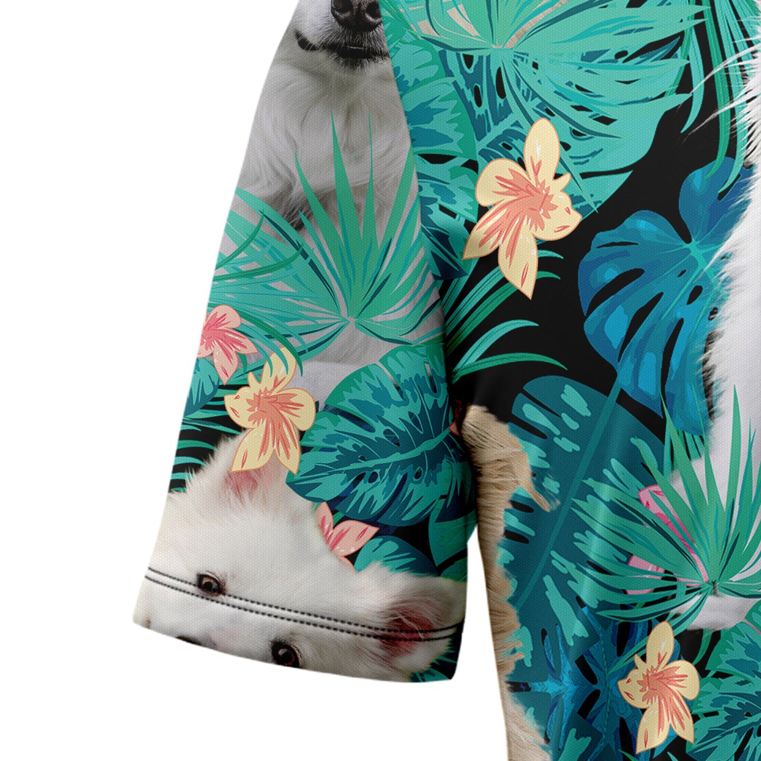 litzzy American Eskimo Dog Tropical T0307 Hawaiian Shirt Hawaii Shirt   