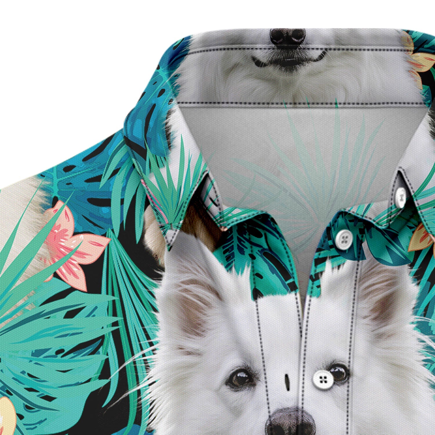 litzzy American Eskimo Dog Tropical T0307 Hawaiian Shirt Hawaii Shirt   