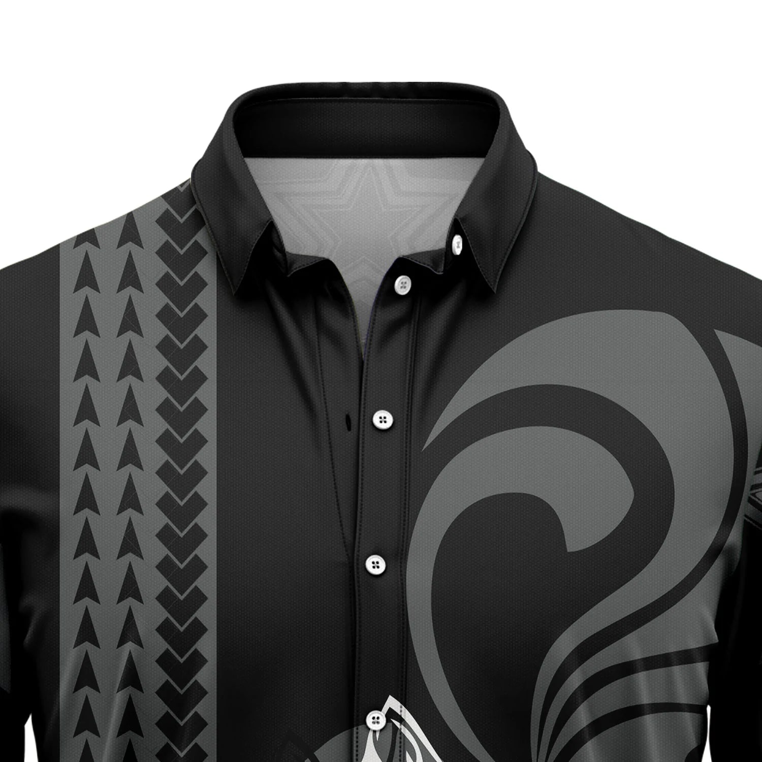 litzzy Tribal Shark Pattern Hawaiian Shirt - Litzzy Shirt Hawaiian Hawaii Shirt For Summer Hawaii Shirt   