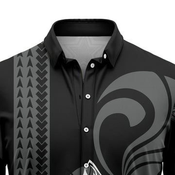 litzzy Tribal Shark Pattern Hawaiian Shirt - Litzzy Shirt Hawaiian Hawaii Shirt For Summer Hawaii Shirt   