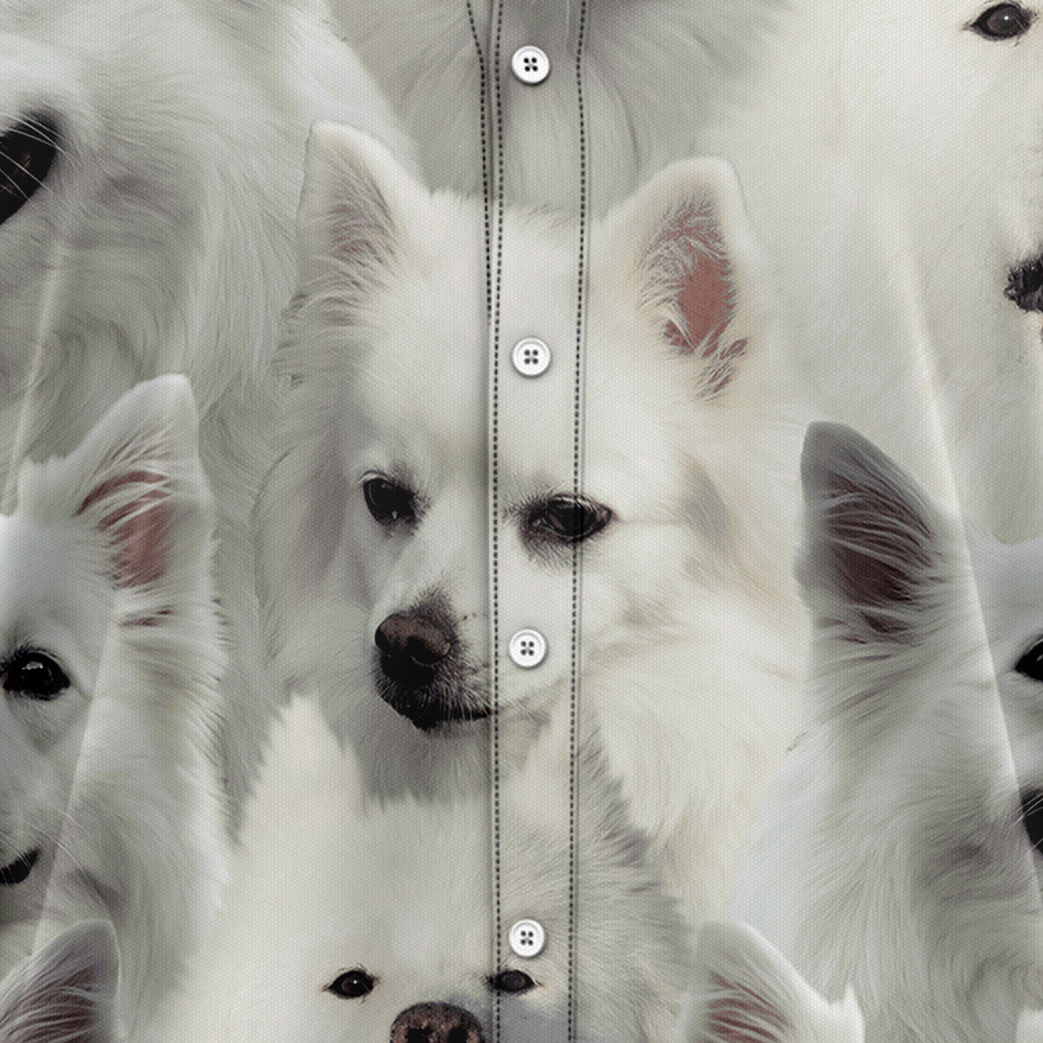 litzzy American Eskimo Dog Awesome D0207 Hawaiian Shirt Hawaii Shirt   