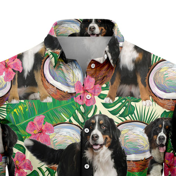 litzzy Bernese Mountain Dog Tropical Coconut G5731 Hawaiian Shirt Hawaii Shirt   