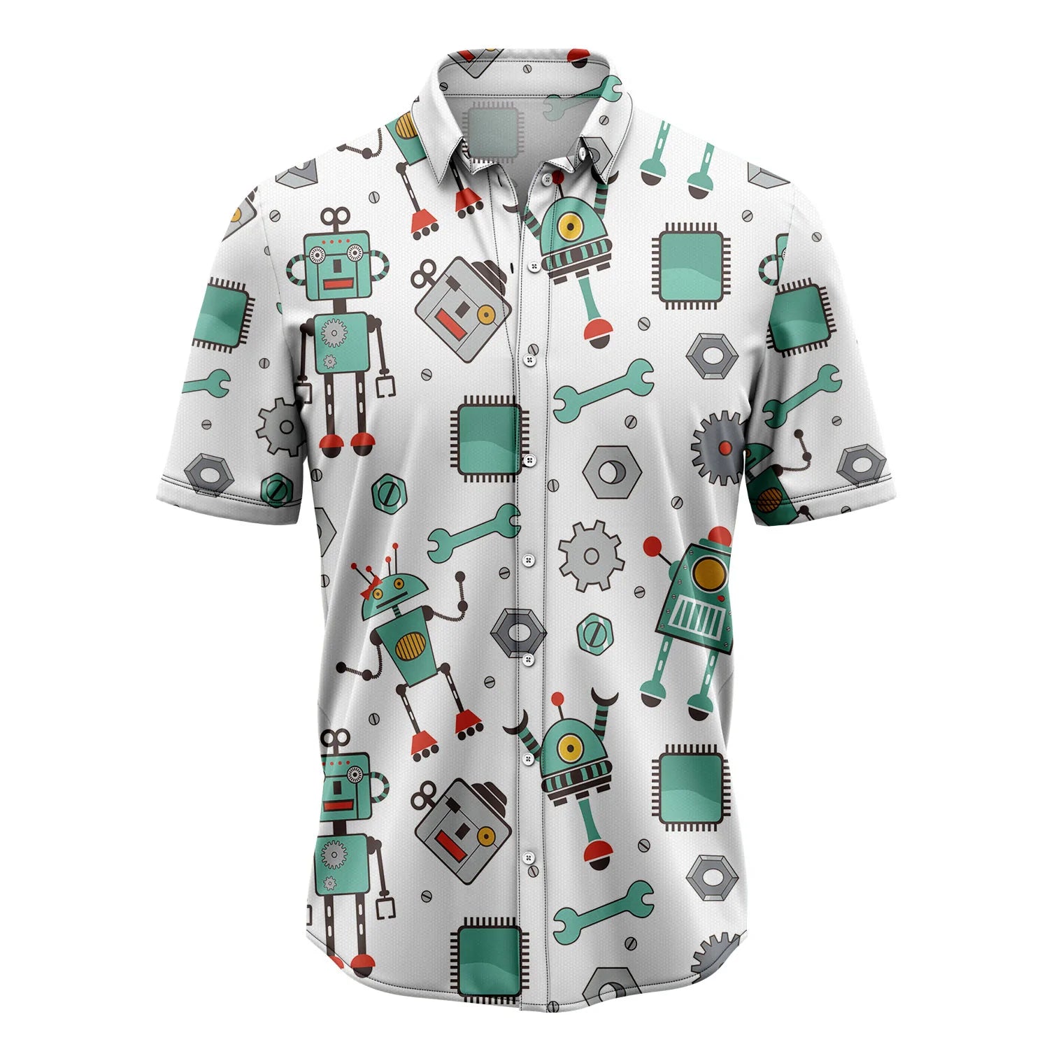 litzzy Amazing Robot H67225 Hawaiian Shirt - Litzzy Shirt Hawaiian Hawaii Shirt For Summer Hawaii Shirt   