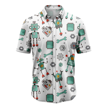 litzzy Amazing Robot H67225 Hawaiian Shirt - Litzzy Shirt Hawaiian Hawaii Shirt For Summer Hawaii Shirt   