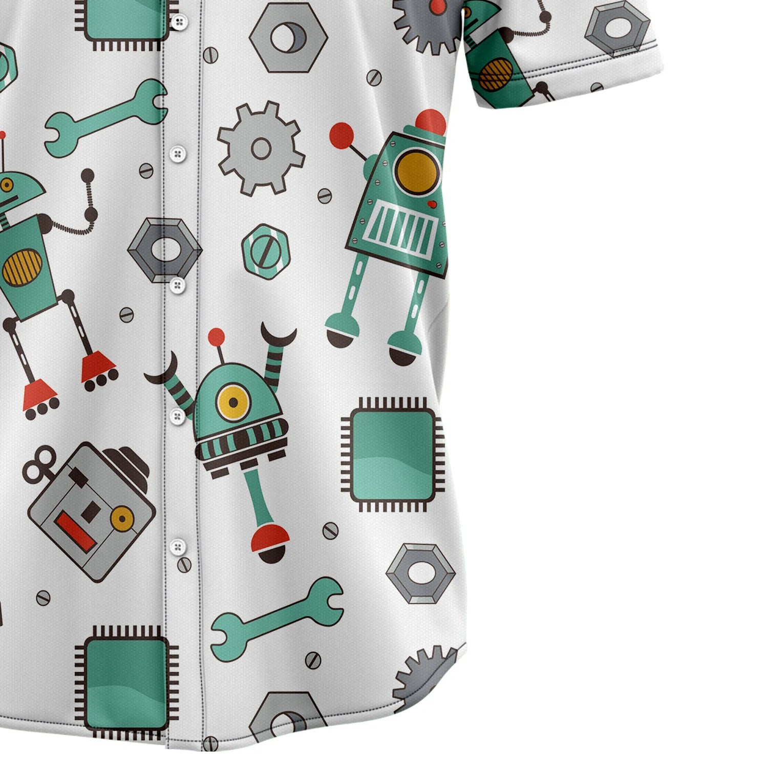 litzzy Amazing Robot H67225 Hawaiian Shirt - Litzzy Shirt Hawaiian Hawaii Shirt For Summer Hawaii Shirt   