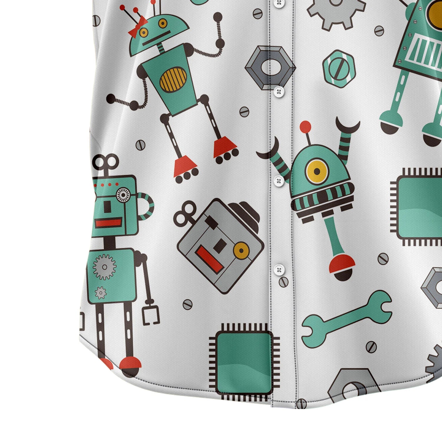 litzzy Amazing Robot H67225 Hawaiian Shirt - Litzzy Shirt Hawaiian Hawaii Shirt For Summer Hawaii Shirt   