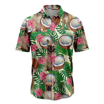 litzzy French Bulldog Tropical Coconut G5731 Hawaiian Shirt Hawaii Shirt   
