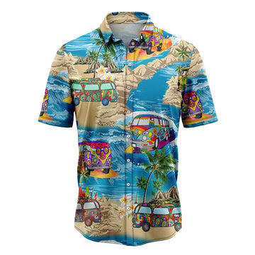 litzzy Hippie Bus Island Hawaiian Shirt - Litzzy Shirt Hawaiian Hawaii Shirt For Summer Hawaii Shirt   
