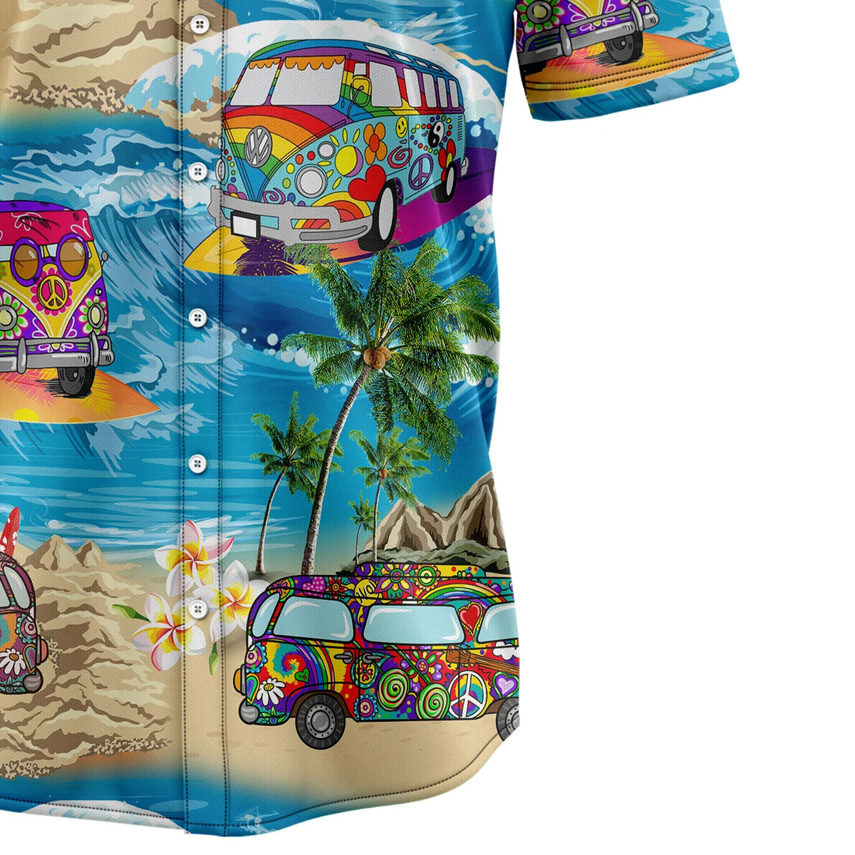 litzzy Hippie Bus Island Hawaiian Shirt - Litzzy Shirt Hawaiian Hawaii Shirt For Summer Hawaii Shirt   