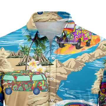 litzzy Hippie Bus Island Hawaiian Shirt - Litzzy Shirt Hawaiian Hawaii Shirt For Summer Hawaii Shirt   