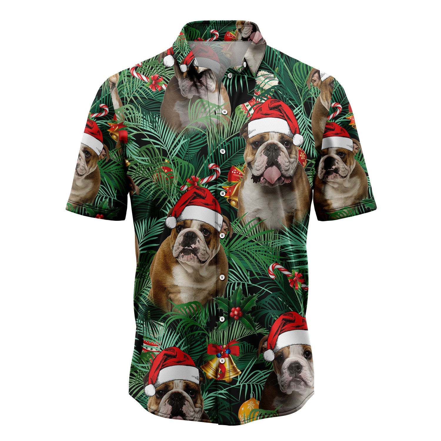 litzzy Bulldog Christmas G51211 Hawaiian Shirt Hawaii Shirt   