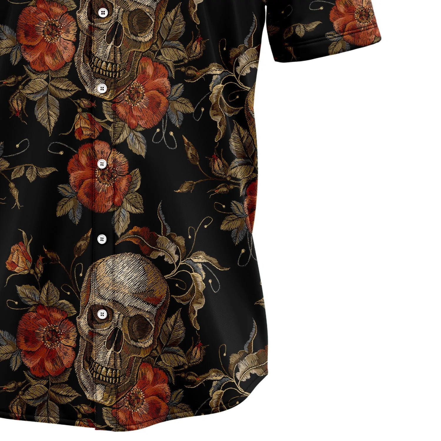 litzzy Vintage Skull H11833 Hawaiian Shirt - Litzzy Shirt Hawaiian Hawaii Shirt For Summer Hawaii Shirt   