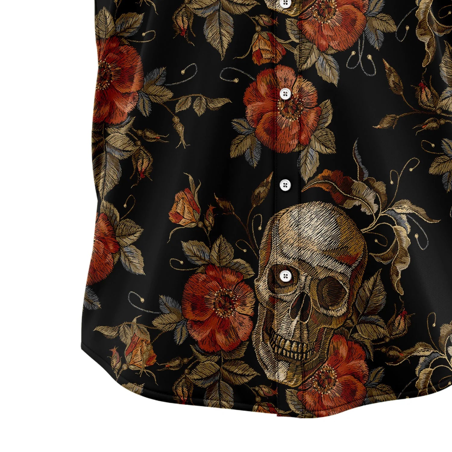 litzzy Vintage Skull H11833 Hawaiian Shirt - Litzzy Shirt Hawaiian Hawaii Shirt For Summer Hawaii Shirt   