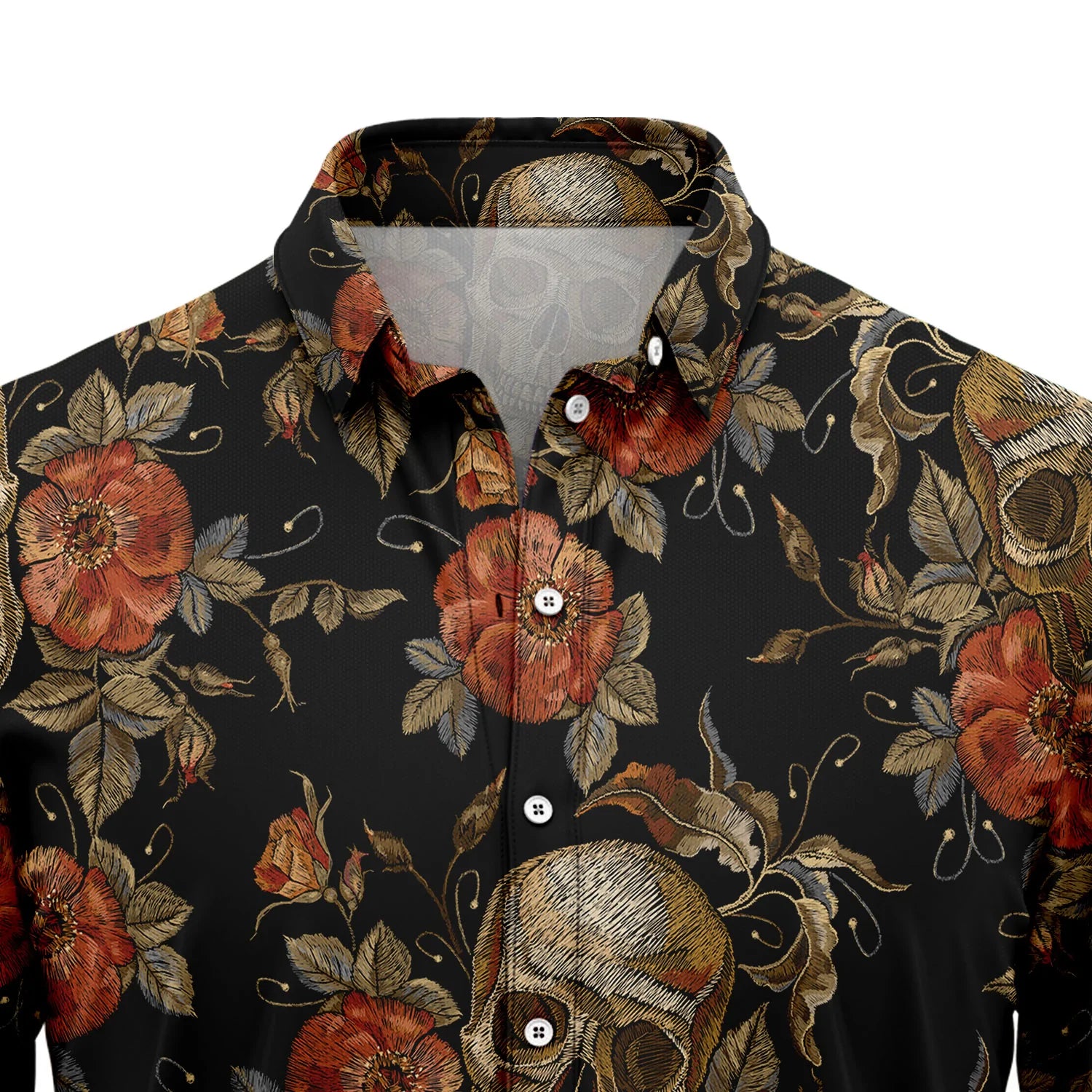 litzzy Vintage Skull H11833 Hawaiian Shirt - Litzzy Shirt Hawaiian Hawaii Shirt For Summer Hawaii Shirt   