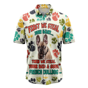 litzzy French Bulldog Steal Your Heart H28809 Hawaiian Shirt Hawaii Shirt   