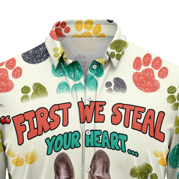 litzzy French Bulldog Steal Your Heart H28809 Hawaiian Shirt Hawaii Shirt   