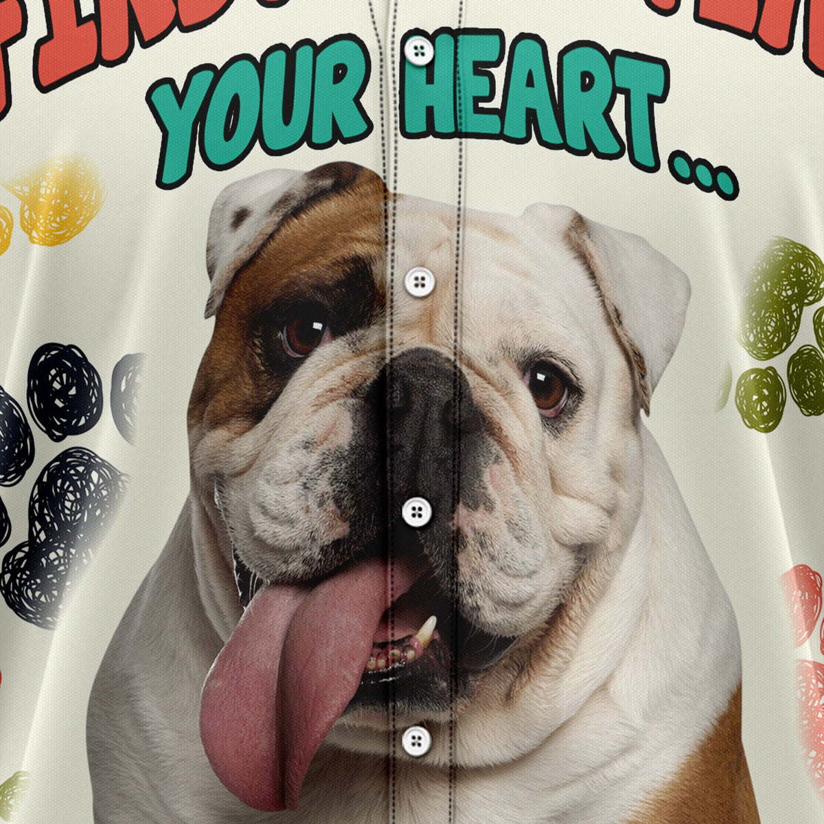 litzzy Bulldog Steal Your Heart H28806 Hawaiian Shirt Hawaii Shirt   