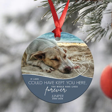 litzzy Custom Dog Memorial Ornament - Personalised Dog Memorial Ornament 2023 Ornament   