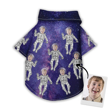 litzzy Custom Hawaiian Shirt For Pet Space Pattern, dog hawaiian shirt Pet Hawaiian Shirt   