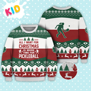 litzzy Pickleball All I Want For Christmas Sweater Christmas Knitted Print Sweatshirt - Best Gift For Christmas, Noel Malalan - Christmas Signature - Ugly Christmas Sweater TB82692 Sweater Kid XS 