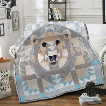 litzzy Polar Bear Fleece Blanket HST19101862 Fleece Blanket   