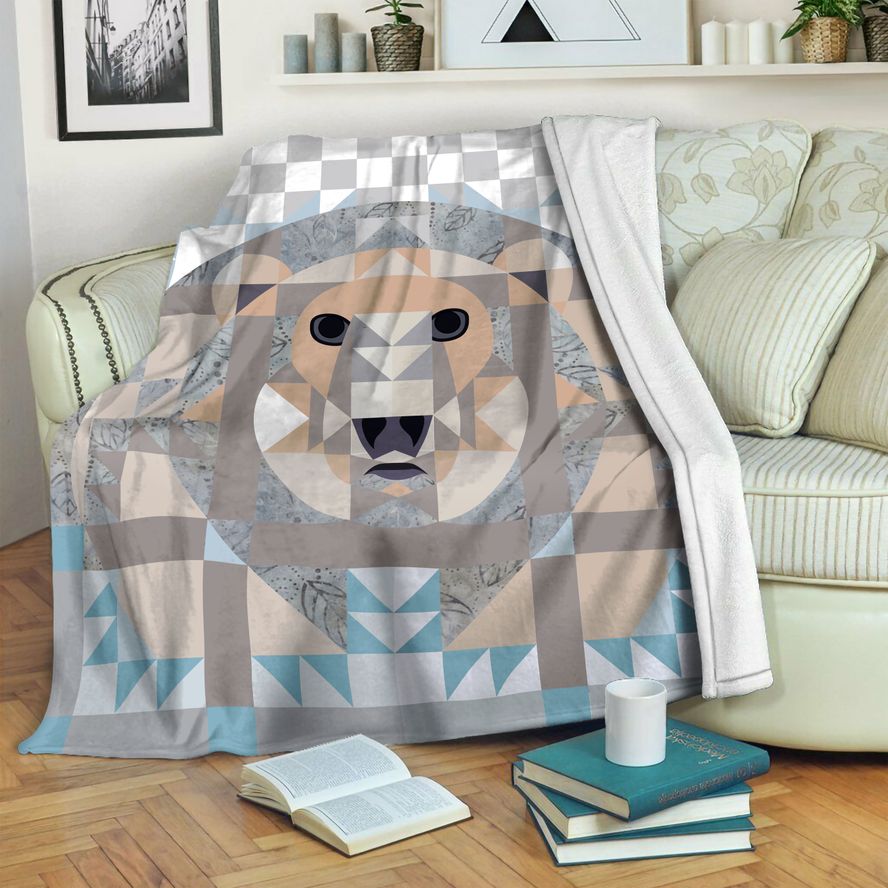 litzzy Polar Bear Fleece Blanket HST19101862 Fleece Blanket   