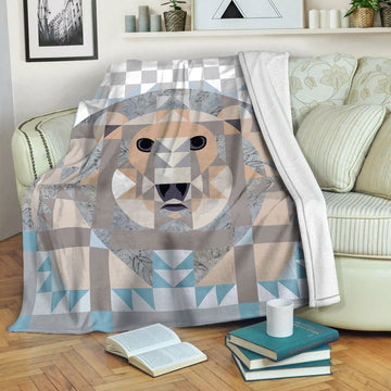 litzzy Polar Bear Fleece Blanket HST19101862 Fleece Blanket   