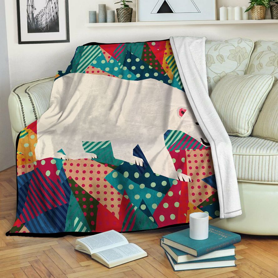 litzzy Polar Bear Fleece Blanket HST19101863 Fleece Blanket   