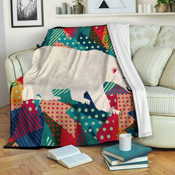 litzzy Polar Bear Fleece Blanket HST19101863 Fleece Blanket   