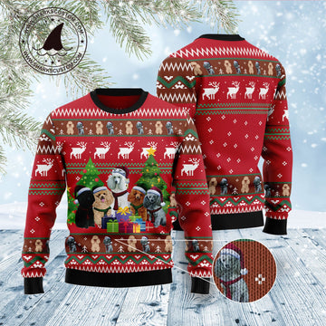 litzzy Poodle Family Snow D1011 Ugly Christmas Sweater -  Best Gift For Christmas, Noel Malalan - Christmas Signature sweater   