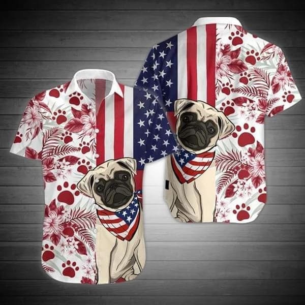 litzzy Hawaiian Aloha Shirts American Flag 4Th Of July Jee - Aloha shirt Hawaiian Hawaii Shirt For Summer Hawaii Shirt Style 6 XS 