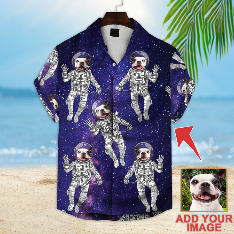 litzzy Custom Galaxy Pattern Short-Sleeve Hawaiian Shirt Hawaii Shirt   