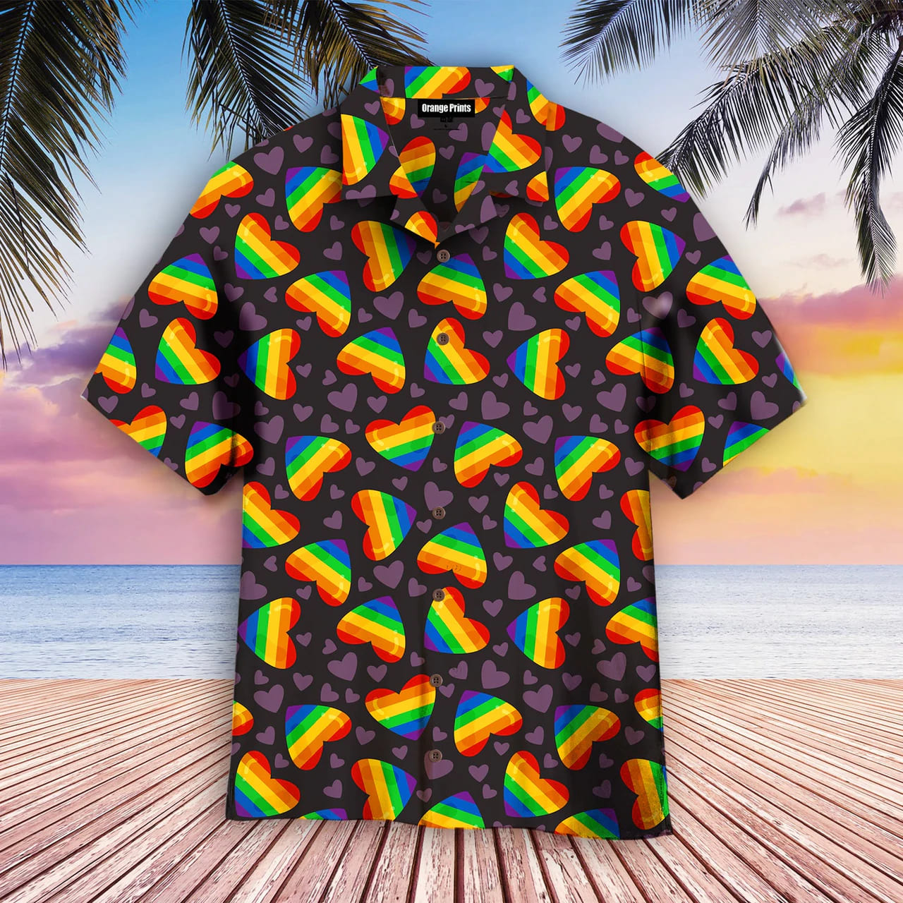 litzzy LGBT Love Is Love Pride Hawaiian Shirt, Lgbt Pride, Gift For Lover, Lgbtq shirt - Aloha shirt Hawaiian Hawaii Shirt For Summer Hawaii Shirt Style 5 XS 