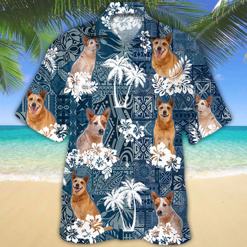 litzzy Red Heeler Hawaiian Shirt - Aloha shirt Hawaiian Hawaii Shirt For Summer Hawaii Shirt   