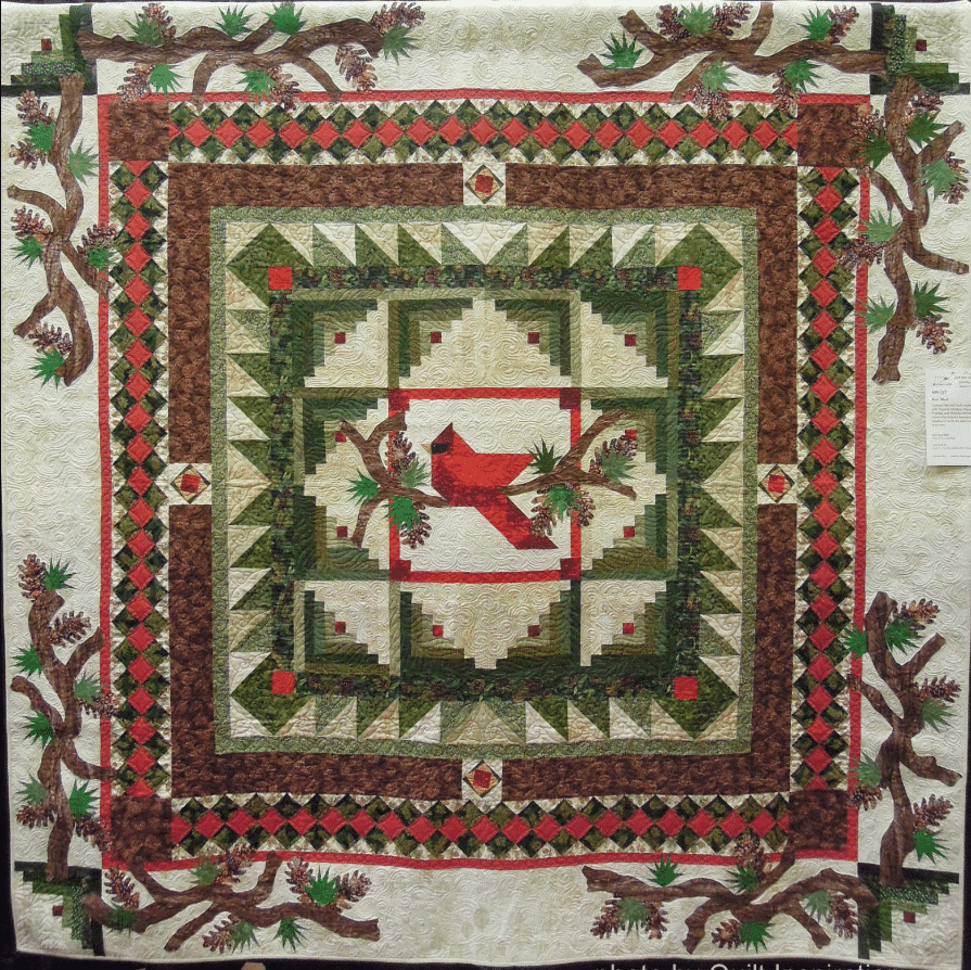 litzzy Red Bird Christmas CLM0511507 Fleece Blanket Quilt Blanket   