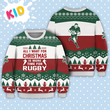 litzzy Rugby All I Want For Christmas Sweater Christmas Knitted Print Sweatshirt - Best Gift For Christmas, Noel Malalan - Christmas Signature Sweater 2022 - TB82746 Sweater Kid XS 