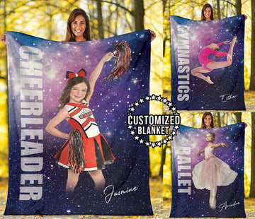 litzzy Personalized Sport Galaxy Fleece Blanket - Lath1011202 Quilt Blanket   